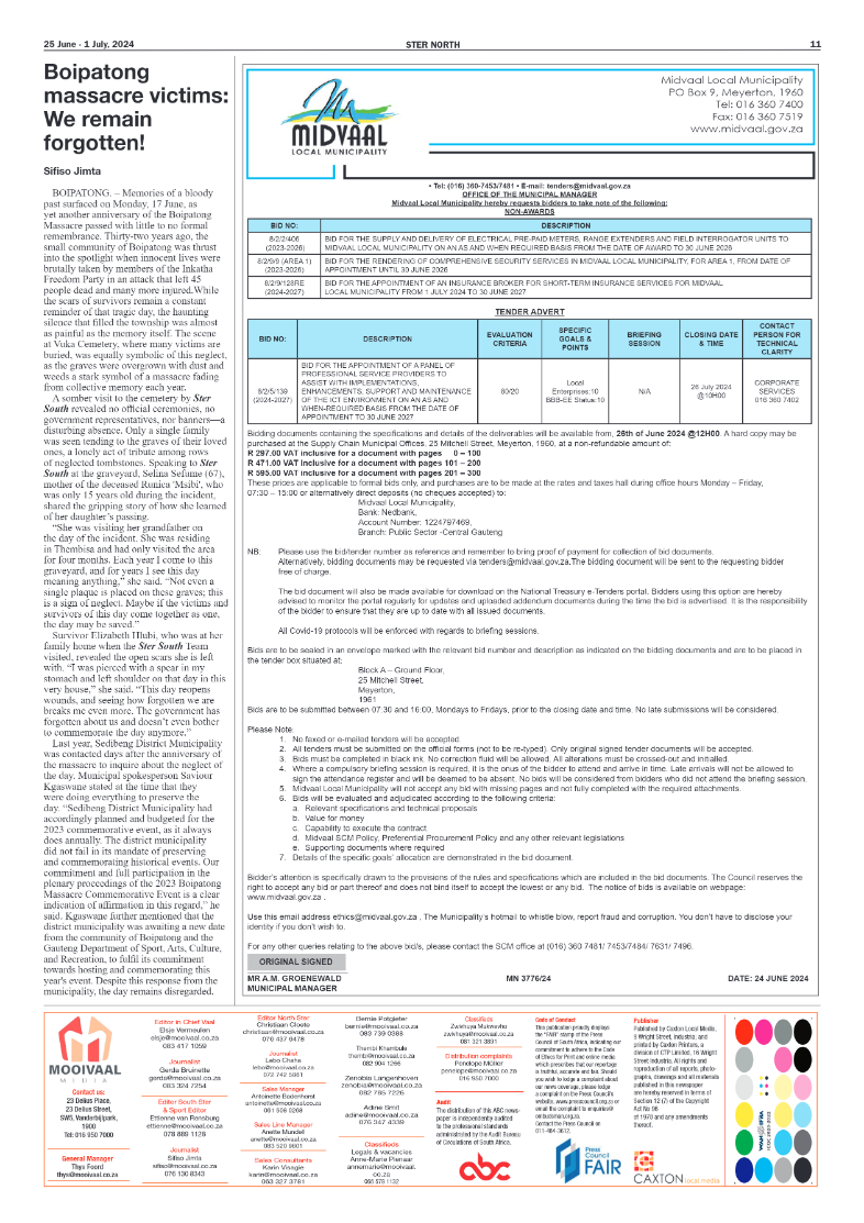 STER NORTH 25 June – 1 July, 2024 page 12