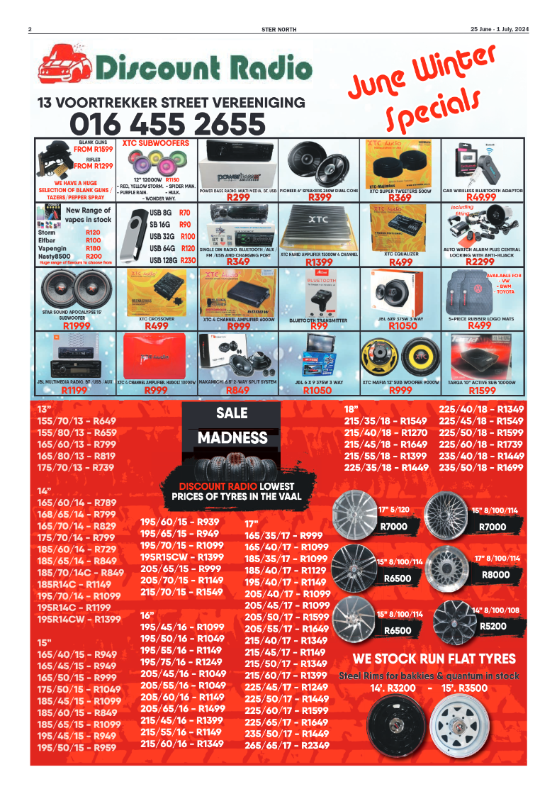 STER NORTH 25 June – 1 July, 2024 page 2