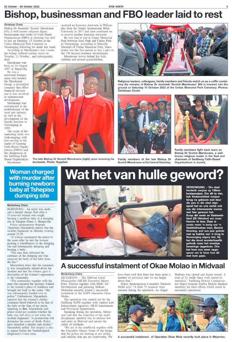 STER NORTH 25 October – 28 October 2022 page 5