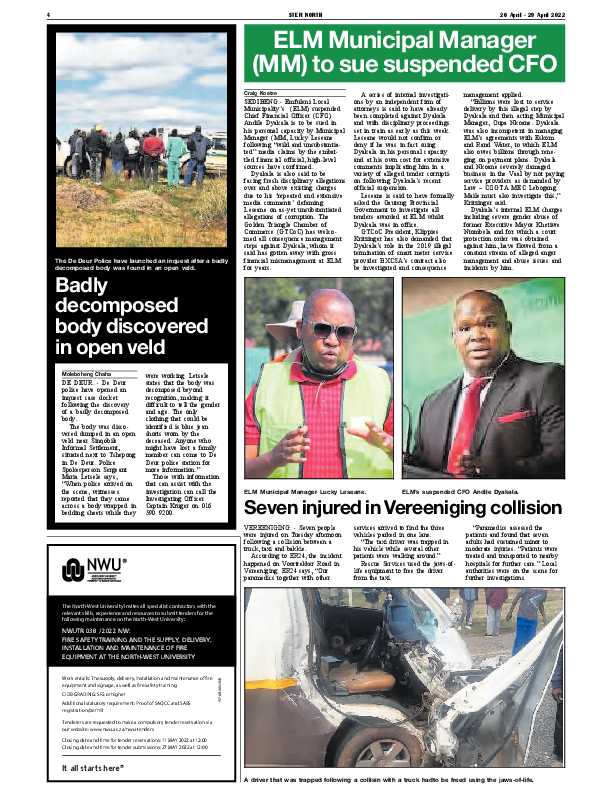 STER NORTH 26 April – 29 April 2022 page 4