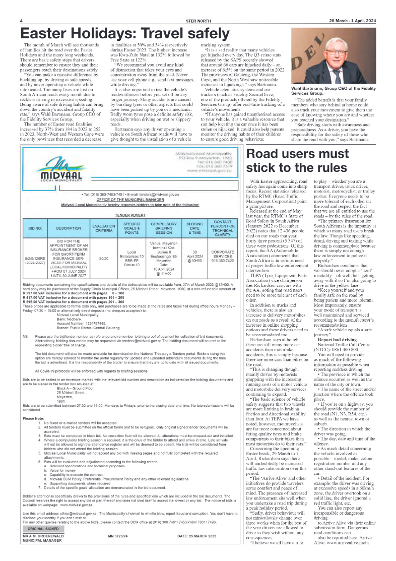 STER NORTH 26 March – 1 April, 2024 page 4