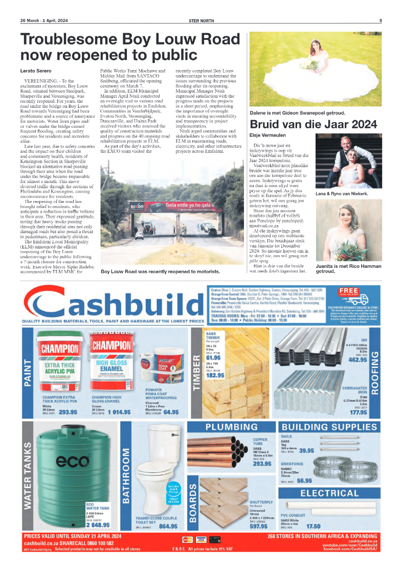 STER NORTH 26 March – 1 April, 2024 page 5