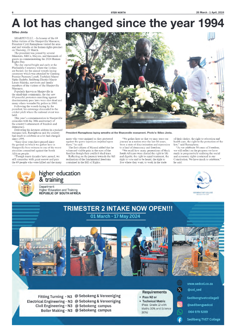 STER NORTH 26 March – 1 April, 2024 page 6