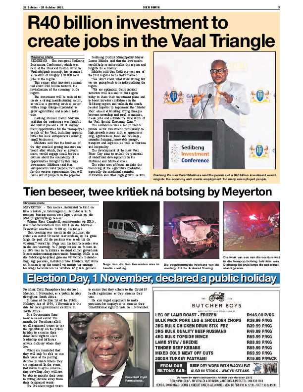 STER NORTH 26 October – 29 October 2021 page 3