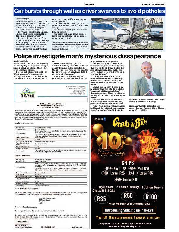 STER NORTH 26 October – 29 October 2021 page 5