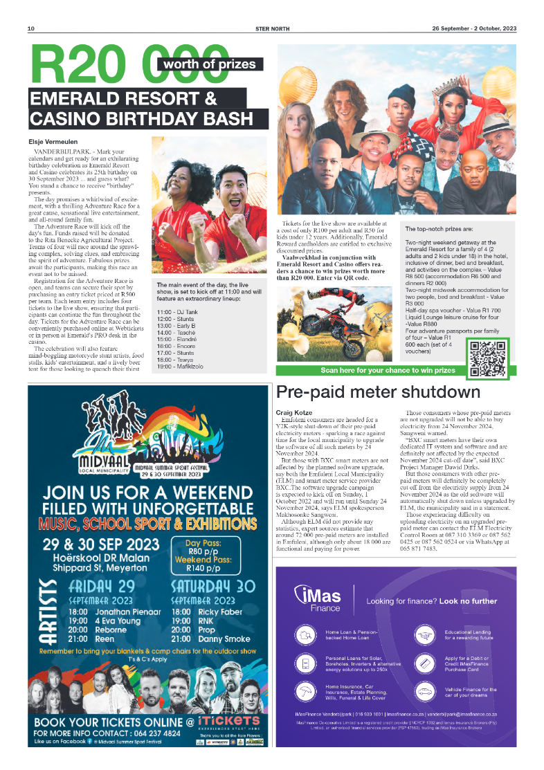 STER NORTH 26 September – 2 October, 2023 page 10