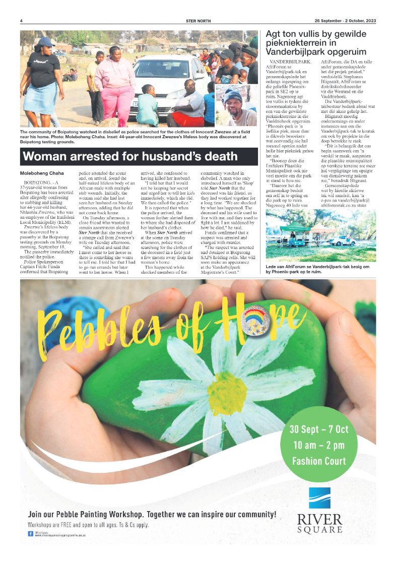 STER NORTH 26 September – 2 October, 2023 page 4