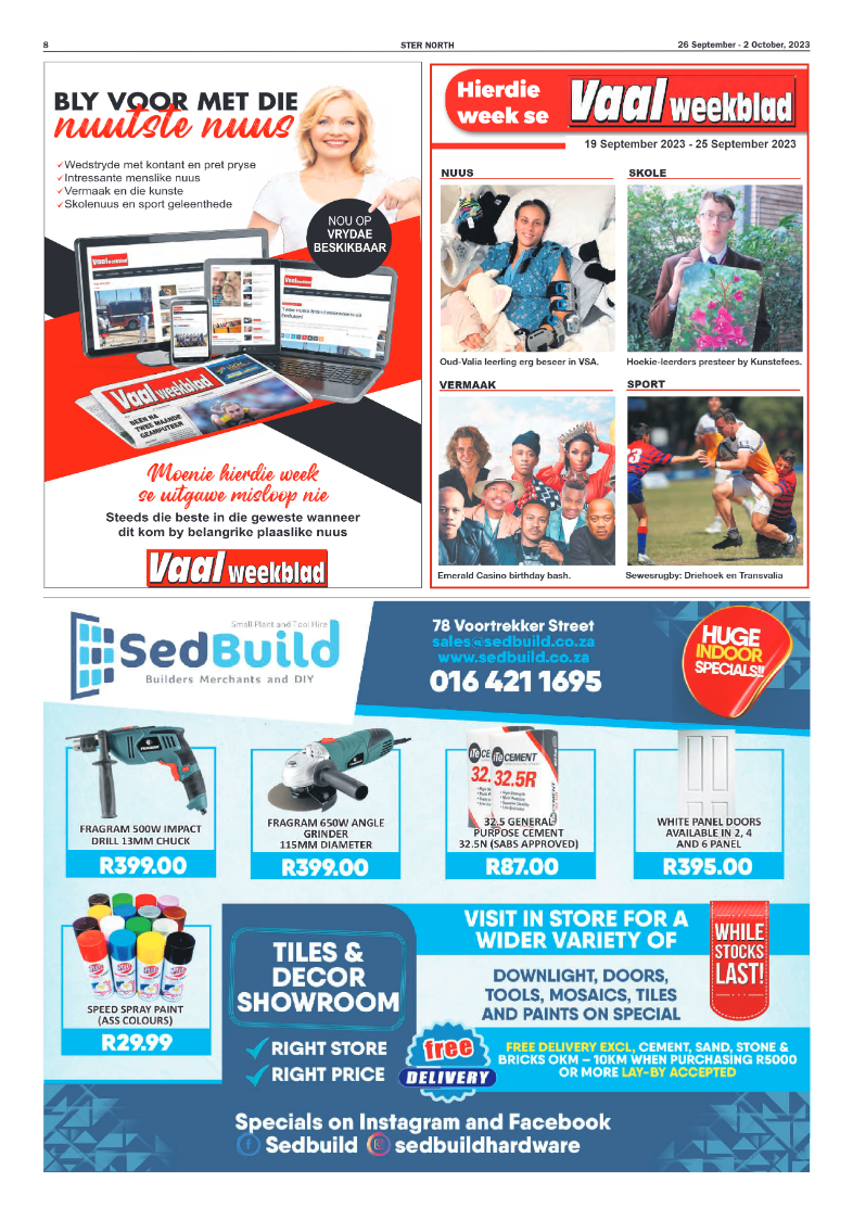 STER NORTH 26 September – 2 October, 2023 page 8