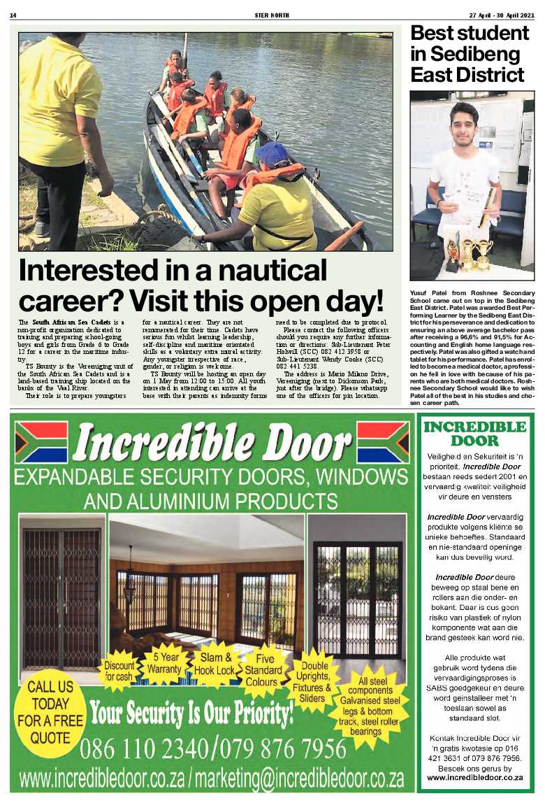 STER NORTH 27 April – 30 April 2021 page 14