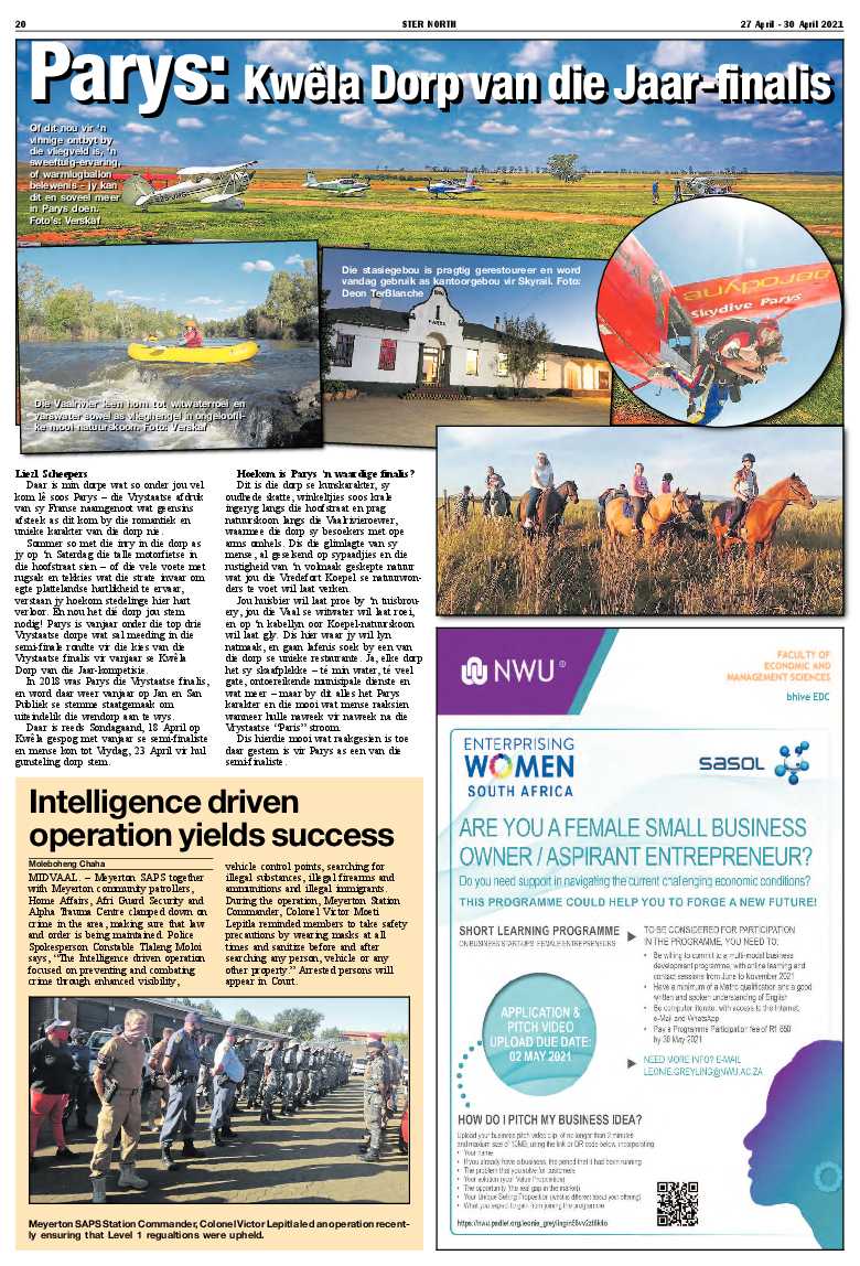 STER NORTH 27 April – 30 April 2021 page 20