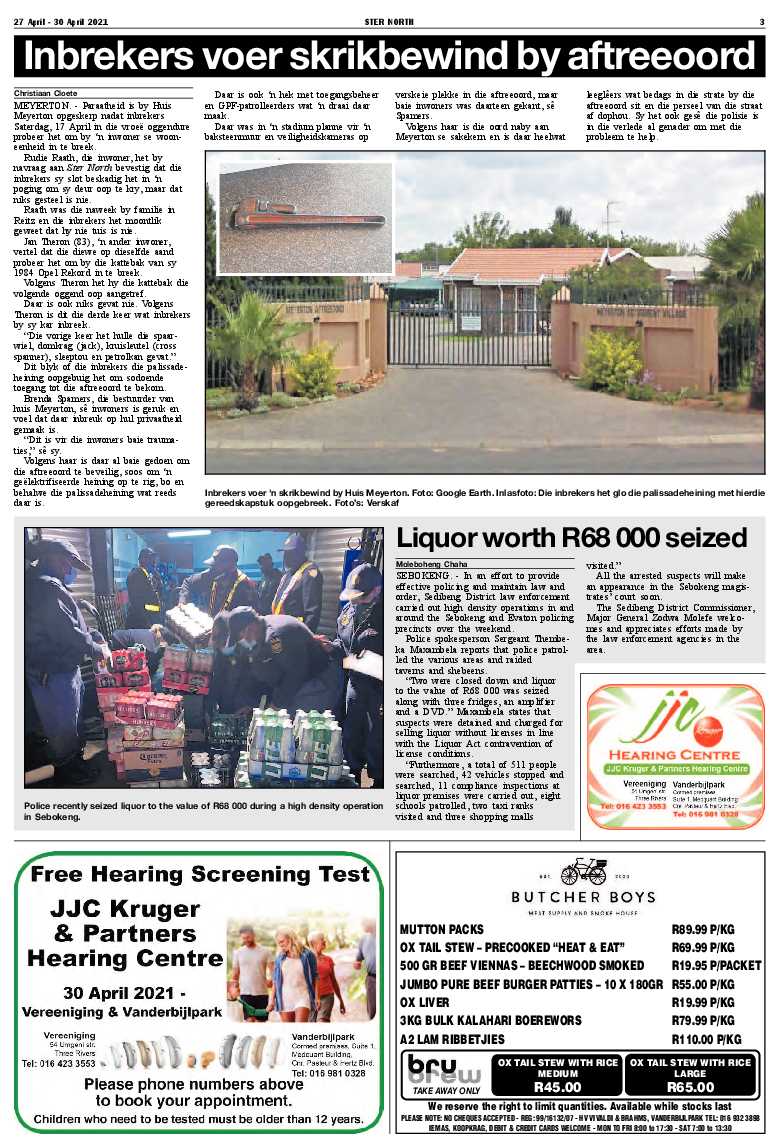 STER NORTH 27 April – 30 April 2021 page 3