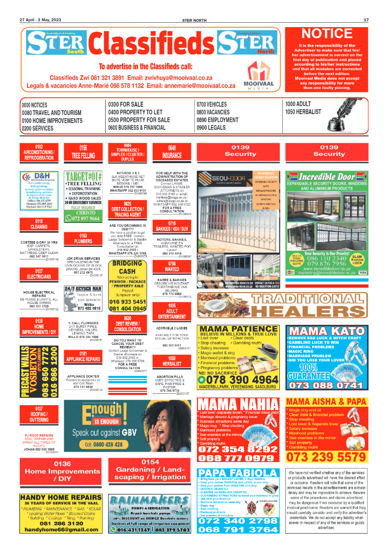 STER NORTH 27 April – 3 May, 2023 page 17