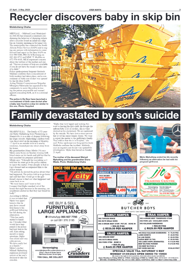 STER NORTH 27 April – 3 May, 2023 page 3