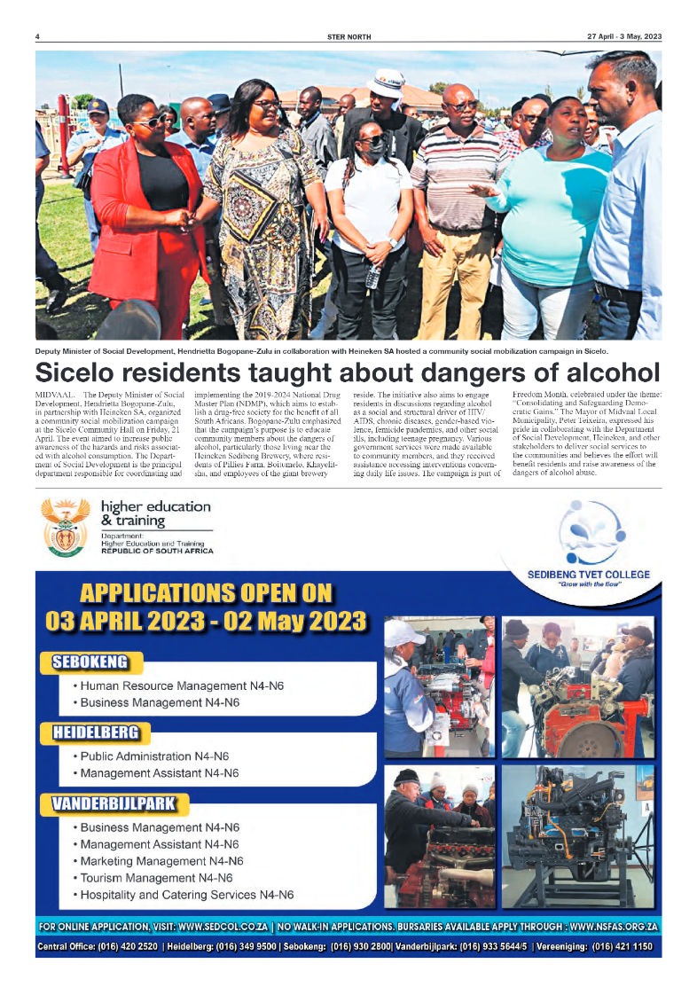 STER NORTH 27 April – 3 May, 2023 page 4