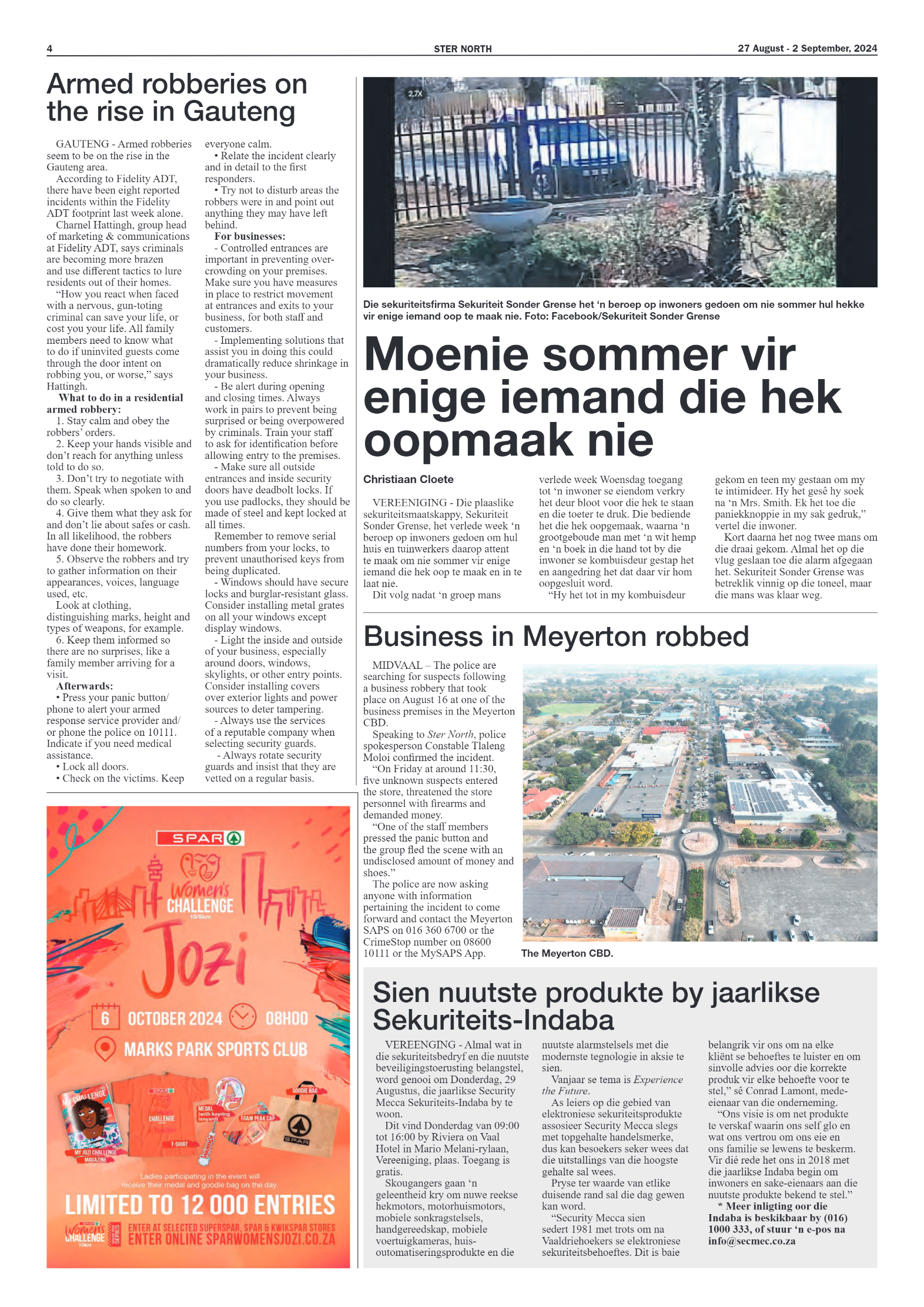STER NORTH 27 August – 2 September, 2024 page 4