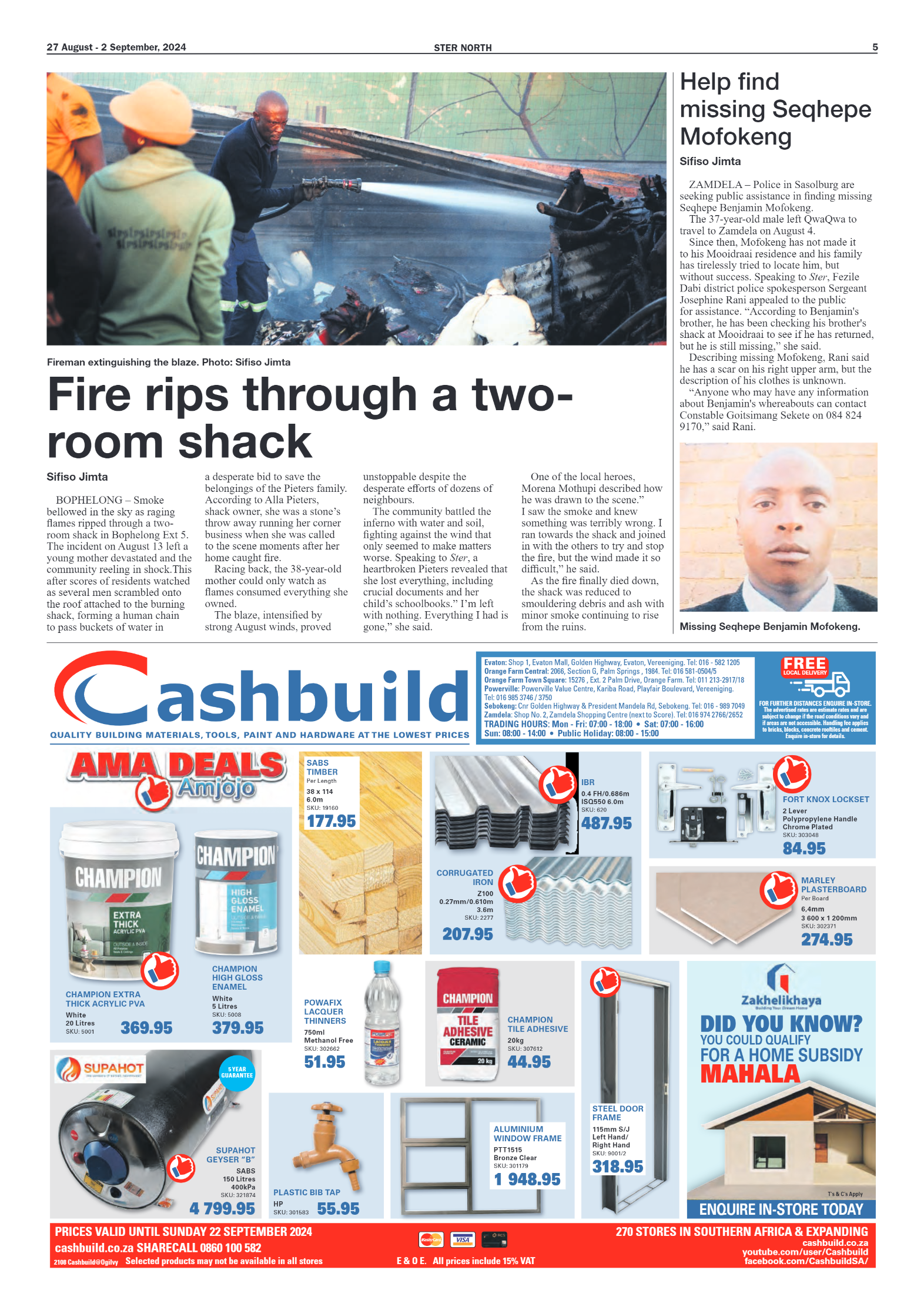 STER NORTH 27 August – 2 September, 2024 page 5