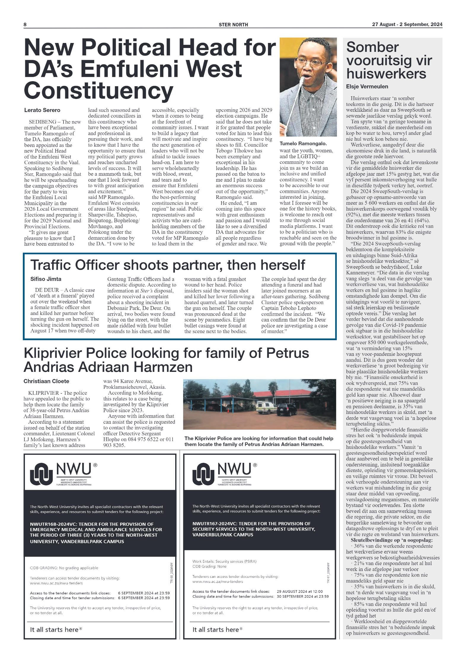 STER NORTH 27 August – 2 September, 2024 page 8