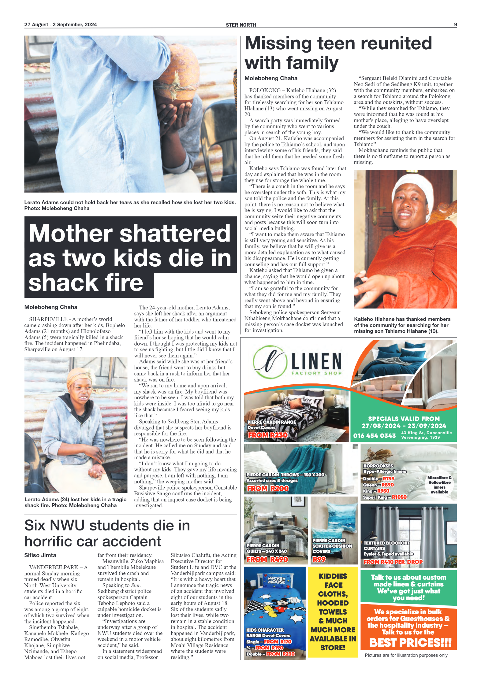 STER NORTH 27 August – 2 September, 2024 page 9