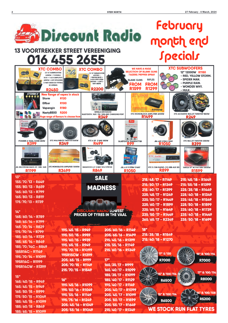 STER NORTH 27 February – 4 March, 2024 page 2