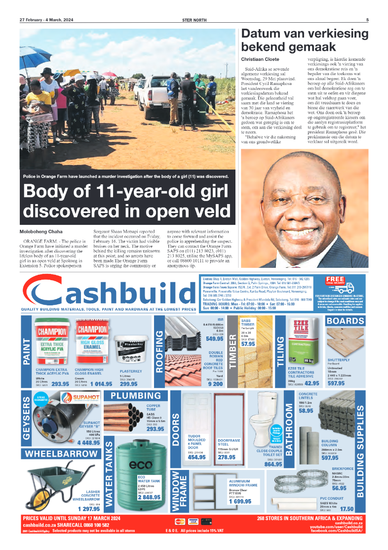 STER NORTH 27 February – 4 March, 2024 page 5