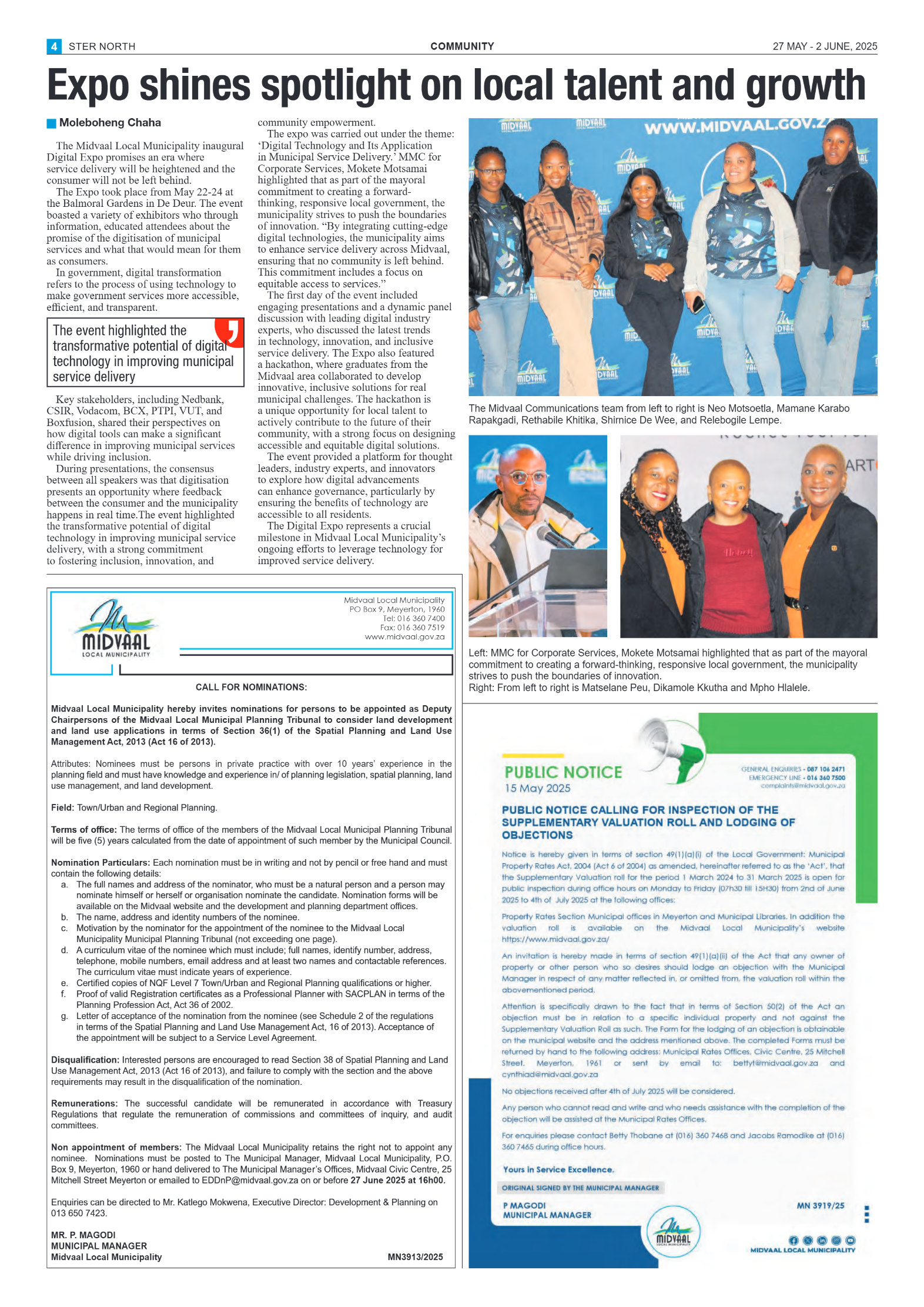 STER NORTH 27 MAY – 2 JUNE, 2025 page 4