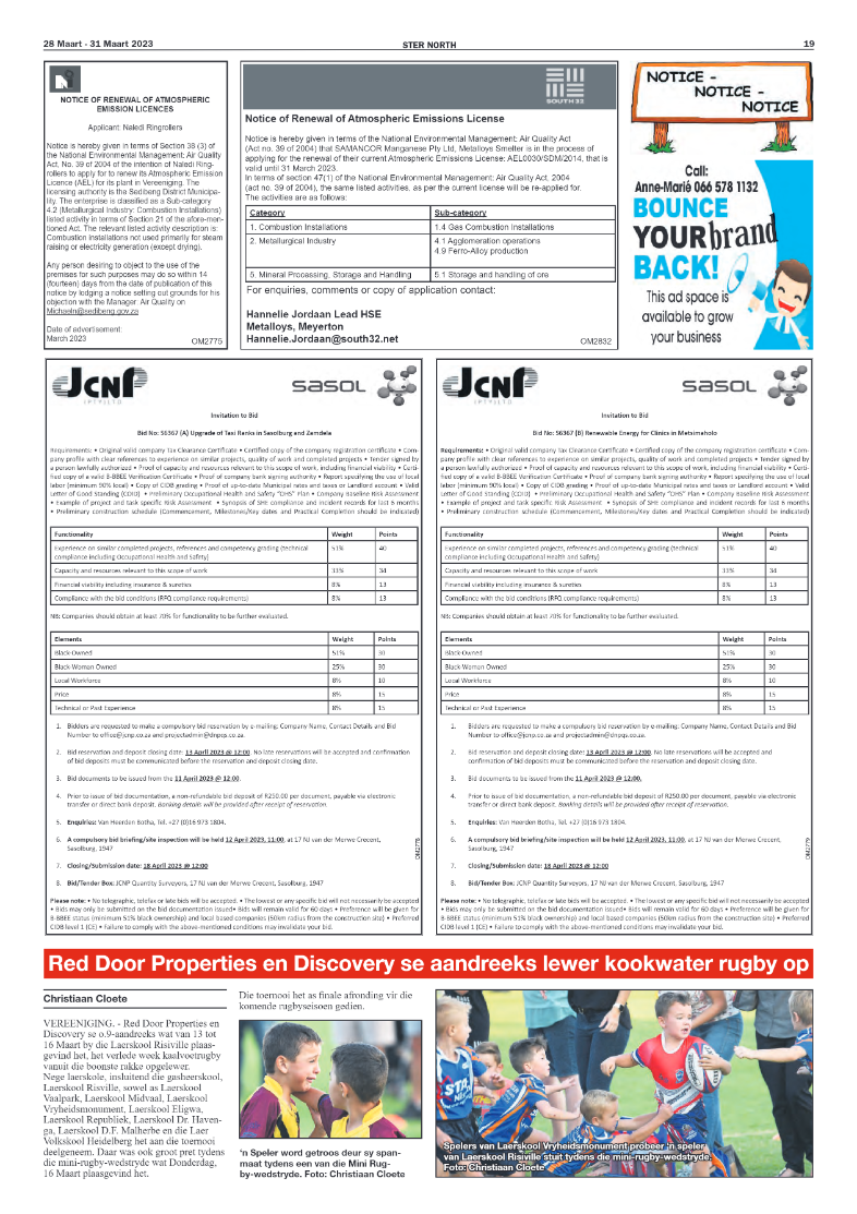 STER NORTH 28 Maart – 31 Maart 2023 page 19