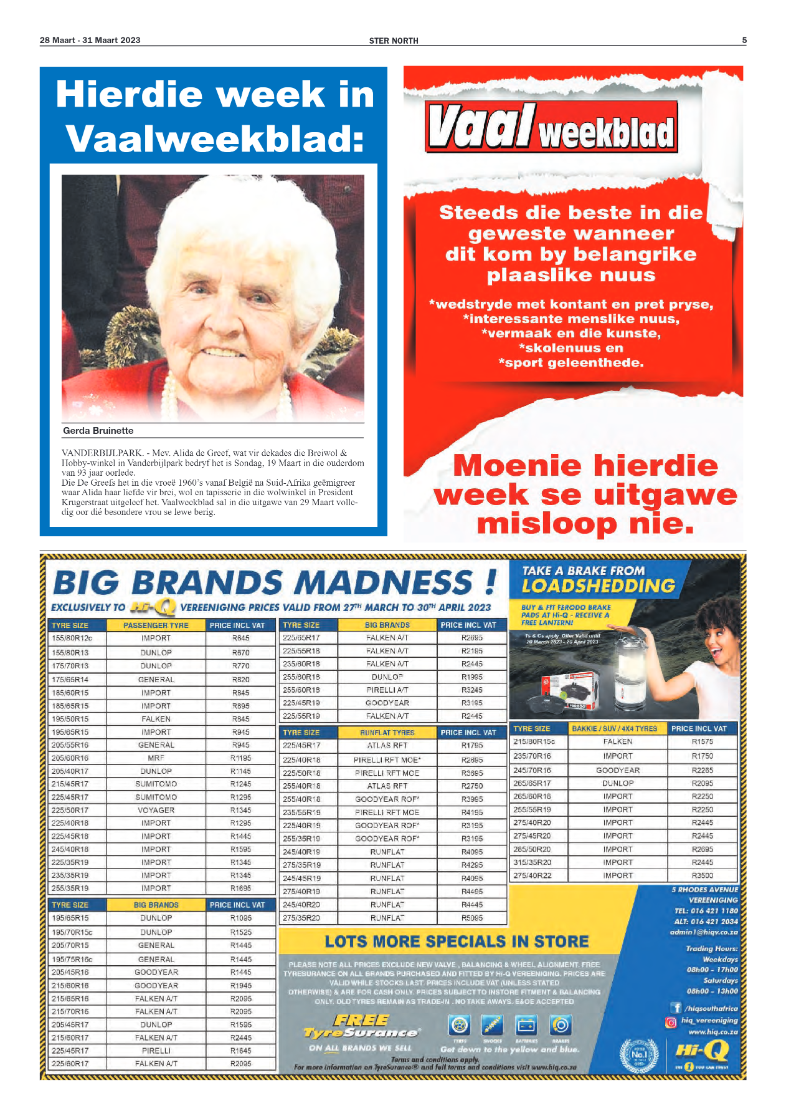 STER NORTH 28 Maart – 31 Maart 2023 page 5