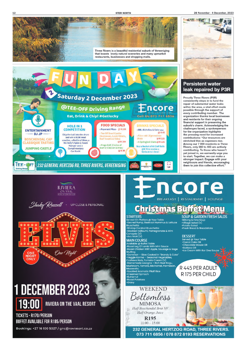 STER NORTH 28 November – 4 December, 2023 page 12