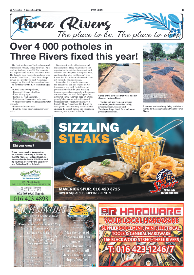 STER NORTH 28 November – 4 December, 2023 page 13