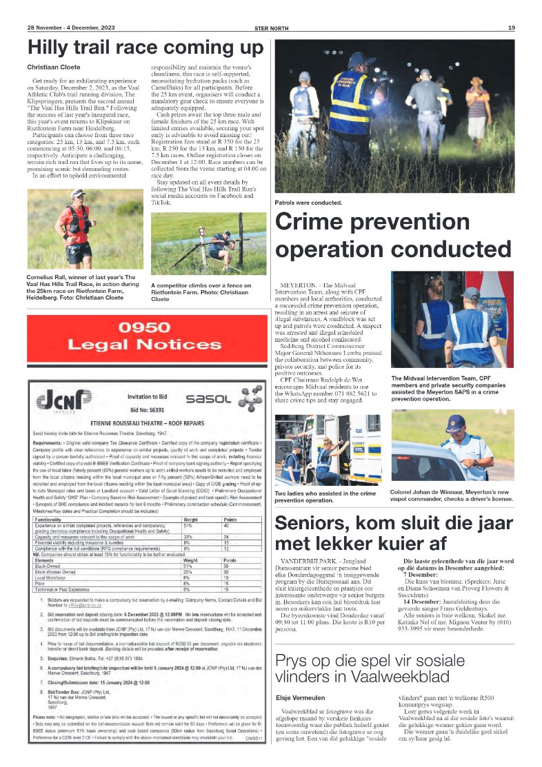 STER NORTH 28 November – 4 December, 2023 page 19