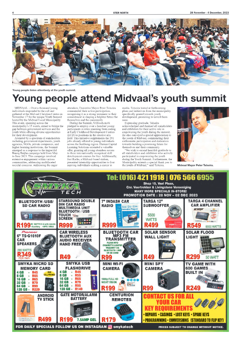 STER NORTH 28 November – 4 December, 2023 page 4