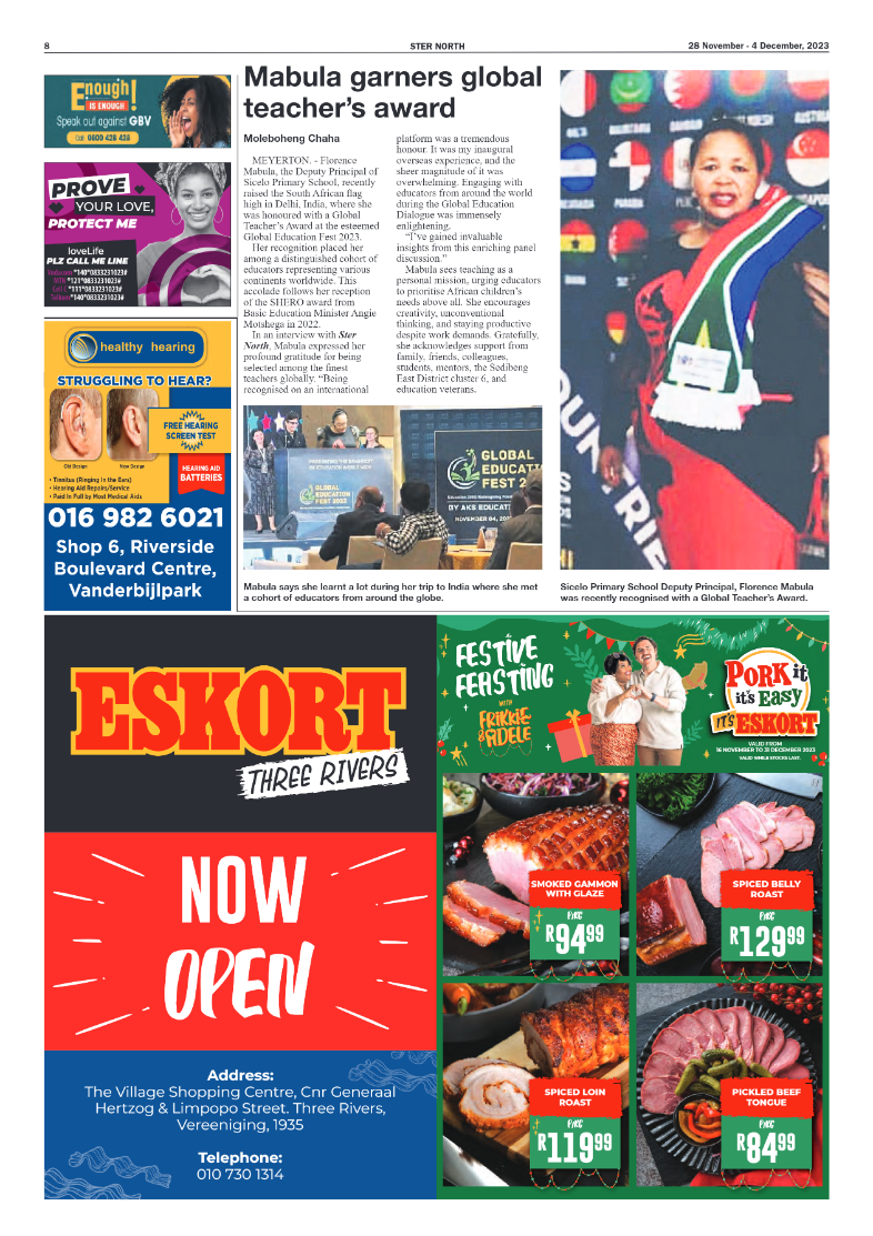 STER NORTH 28 November – 4 December, 2023 page 8