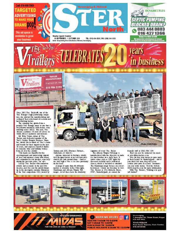 STER NORTH 28 September – 1 October 2021 page 1