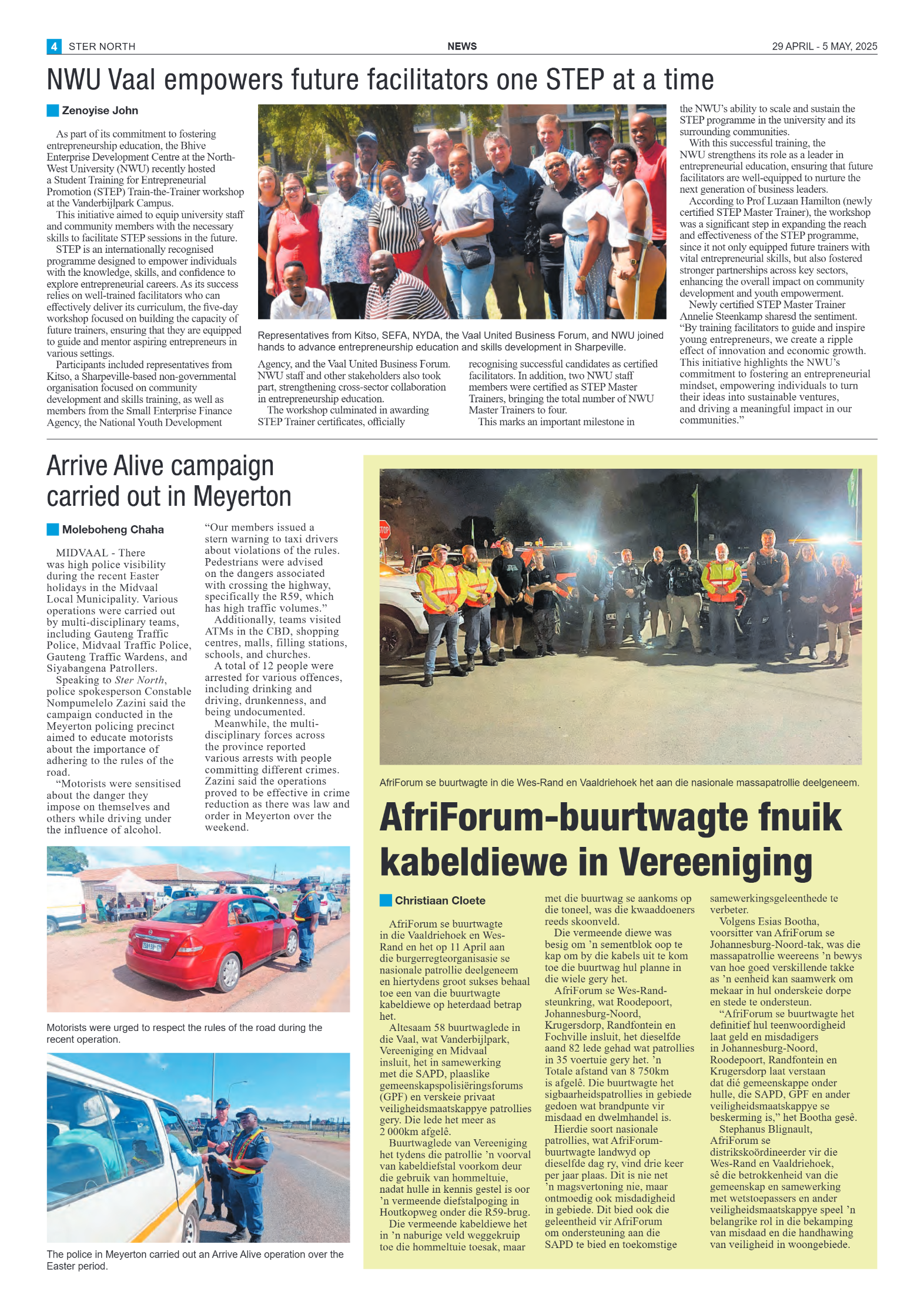 STER NORTH 29 APRIL – 5 MAY, 2025 page 4