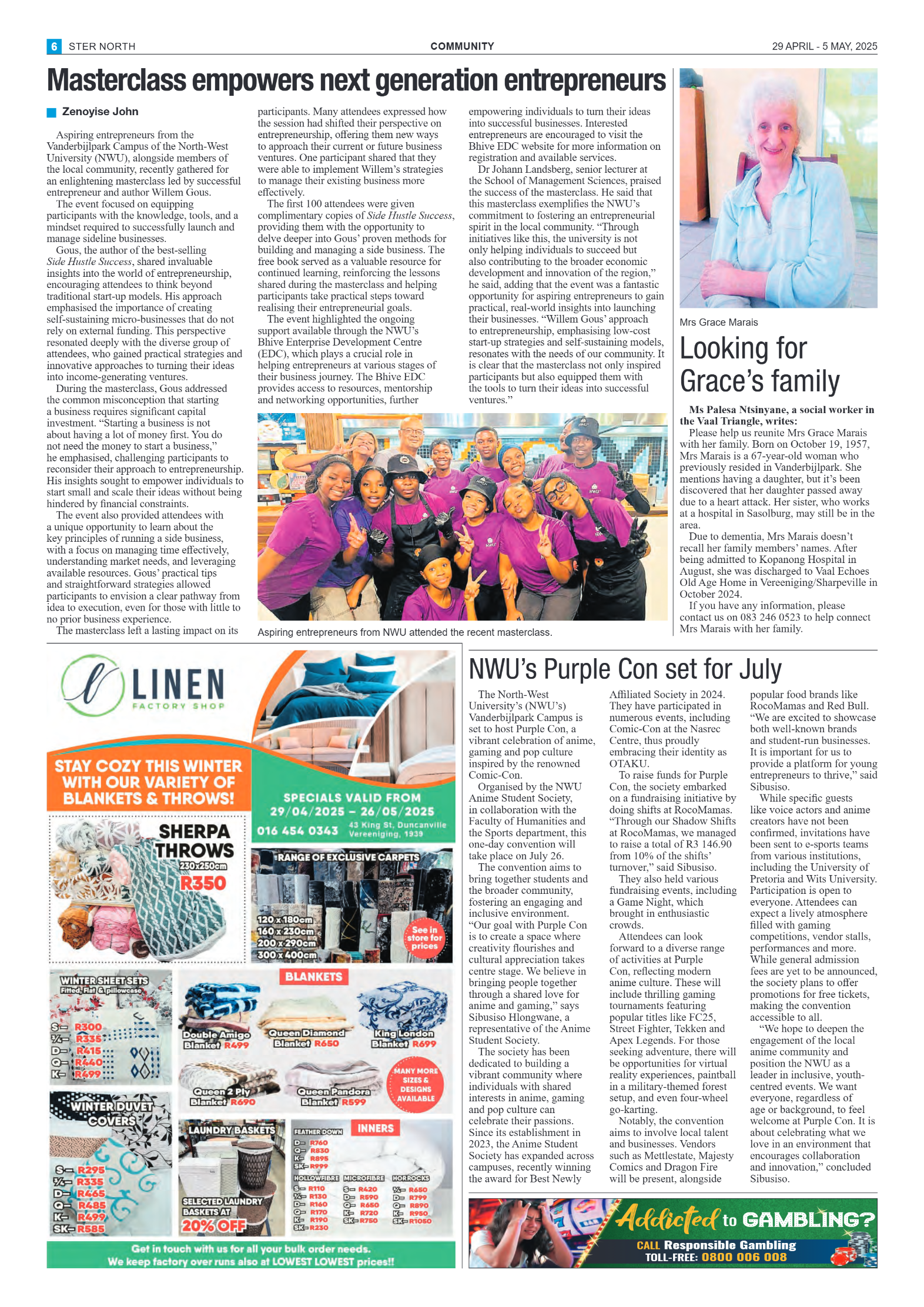 STER NORTH 29 APRIL – 5 MAY, 2025 page 6