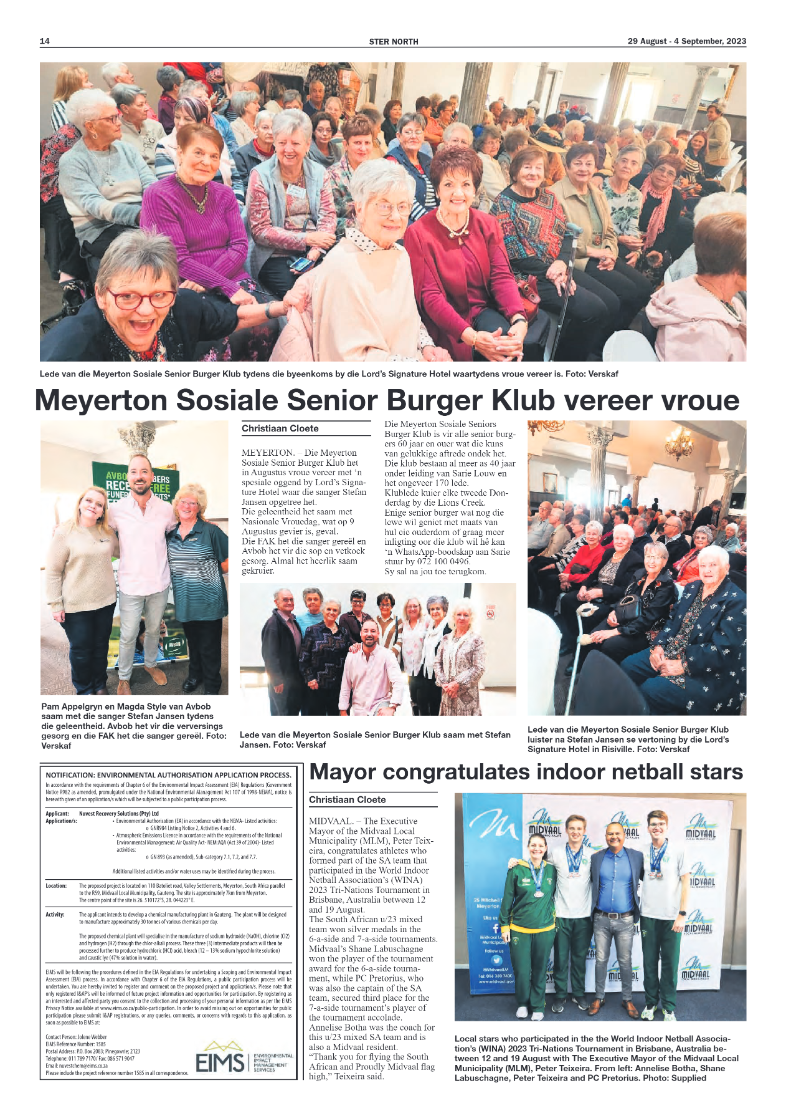 STER NORTH 29 August – 4 September, 2023 page 14