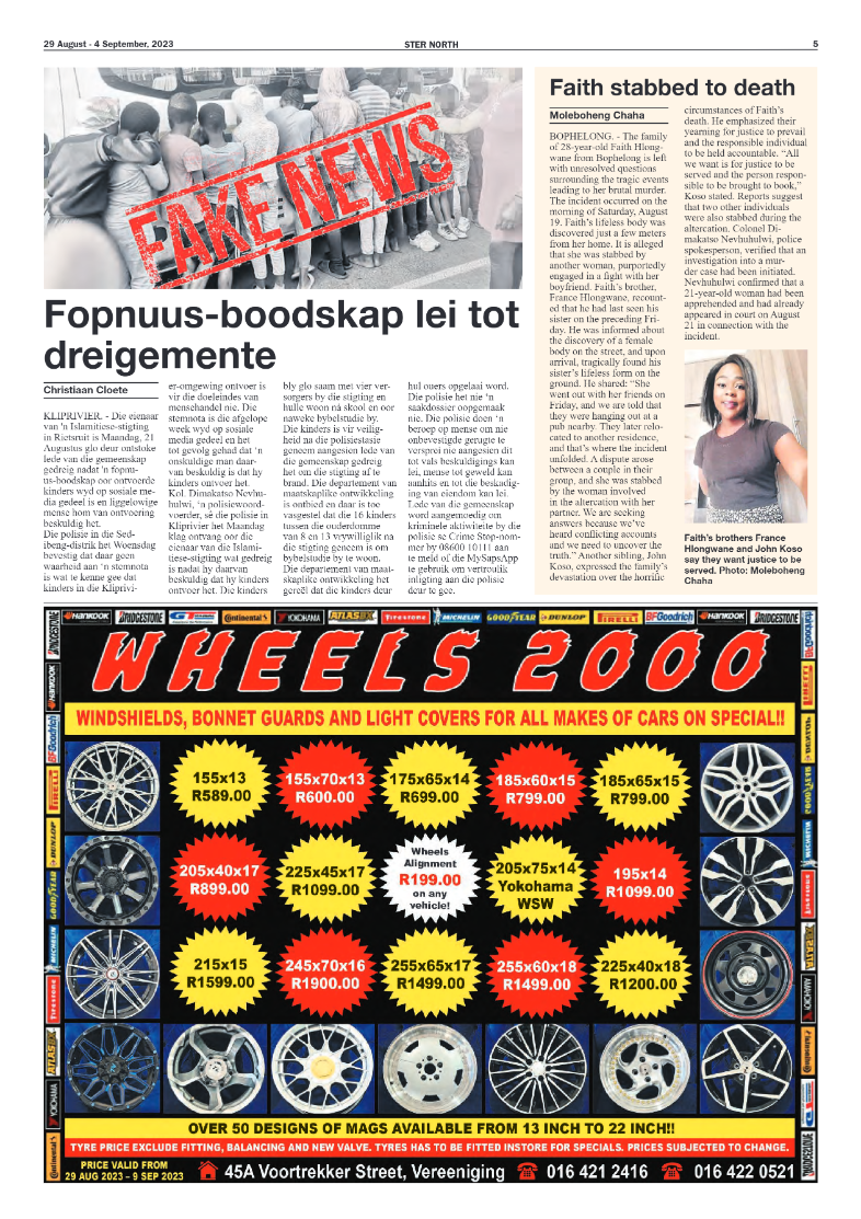 STER NORTH 29 August – 4 September, 2023 page 5