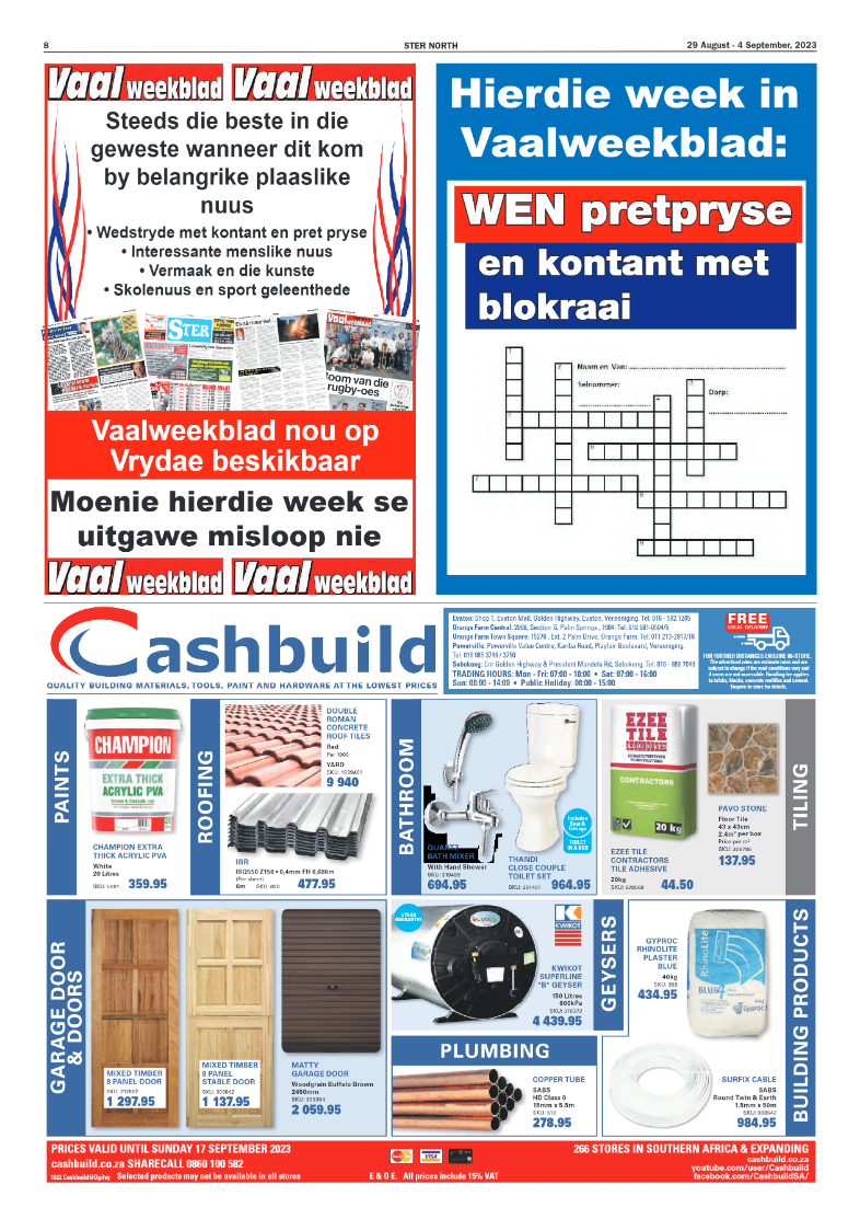 STER NORTH 29 August – 4 September, 2023 page 8