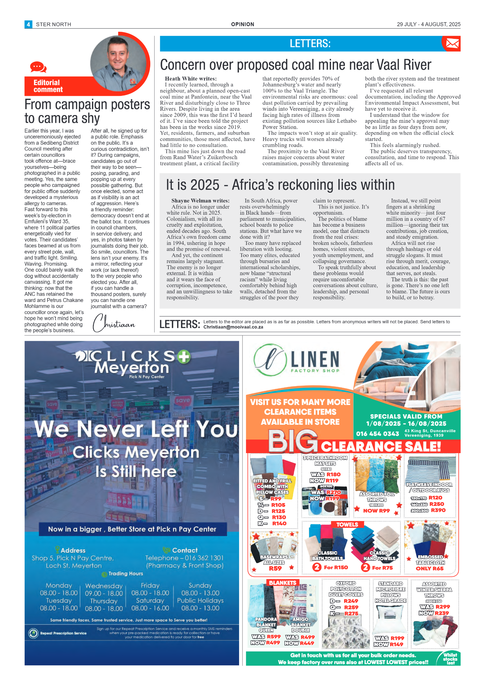 STER NORTH 29 JULY – 4 AUGUST, 2025 page 4