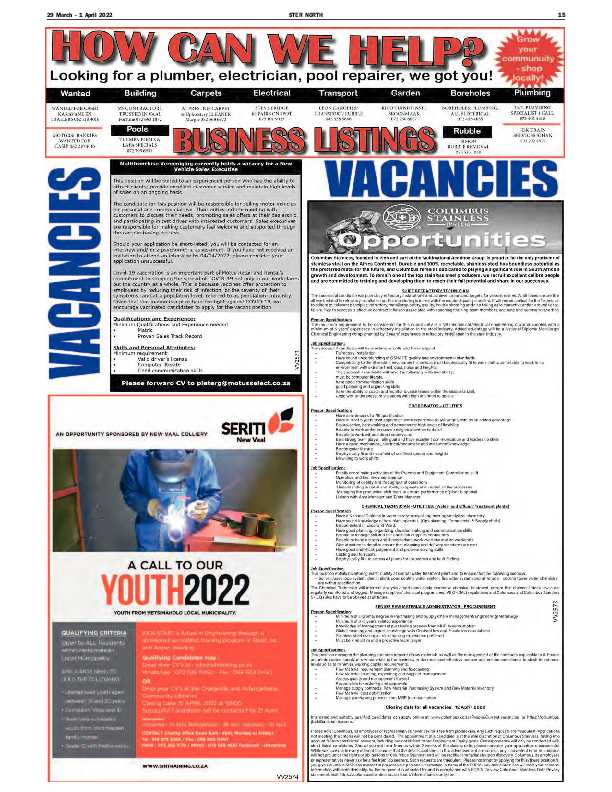 STER NORTH 29 March – 1 April 2022 page 15
