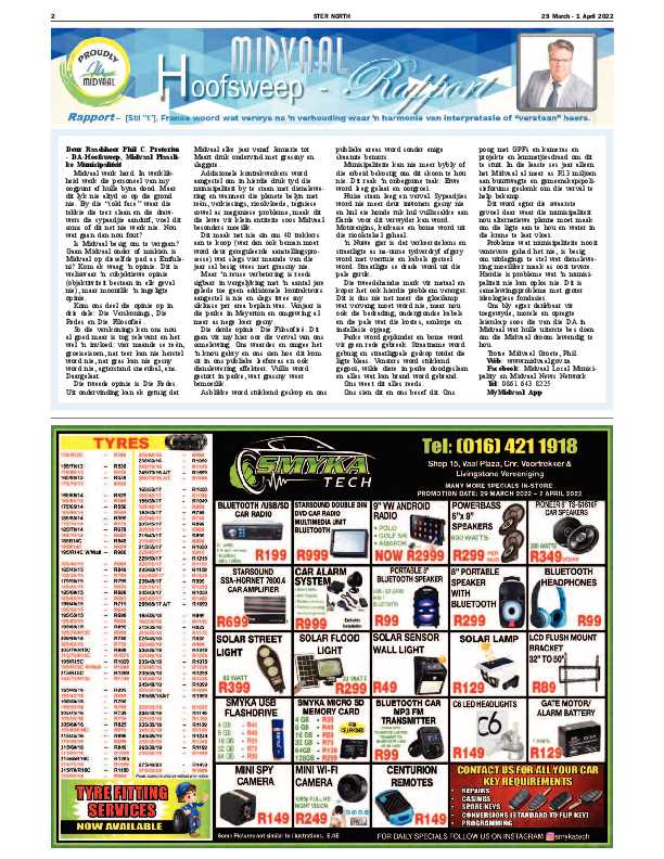 STER NORTH 29 March – 1 April 2022 page 2