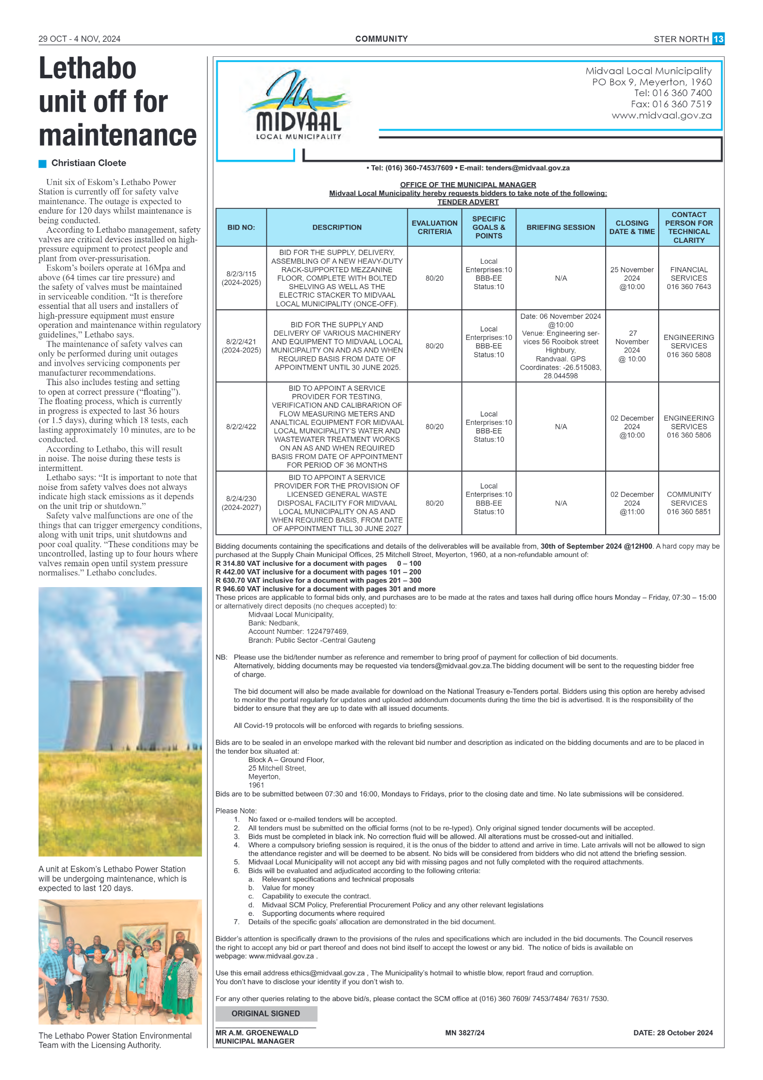 STER NORTH 29 OCT – 4 NOV, 2024 page 13