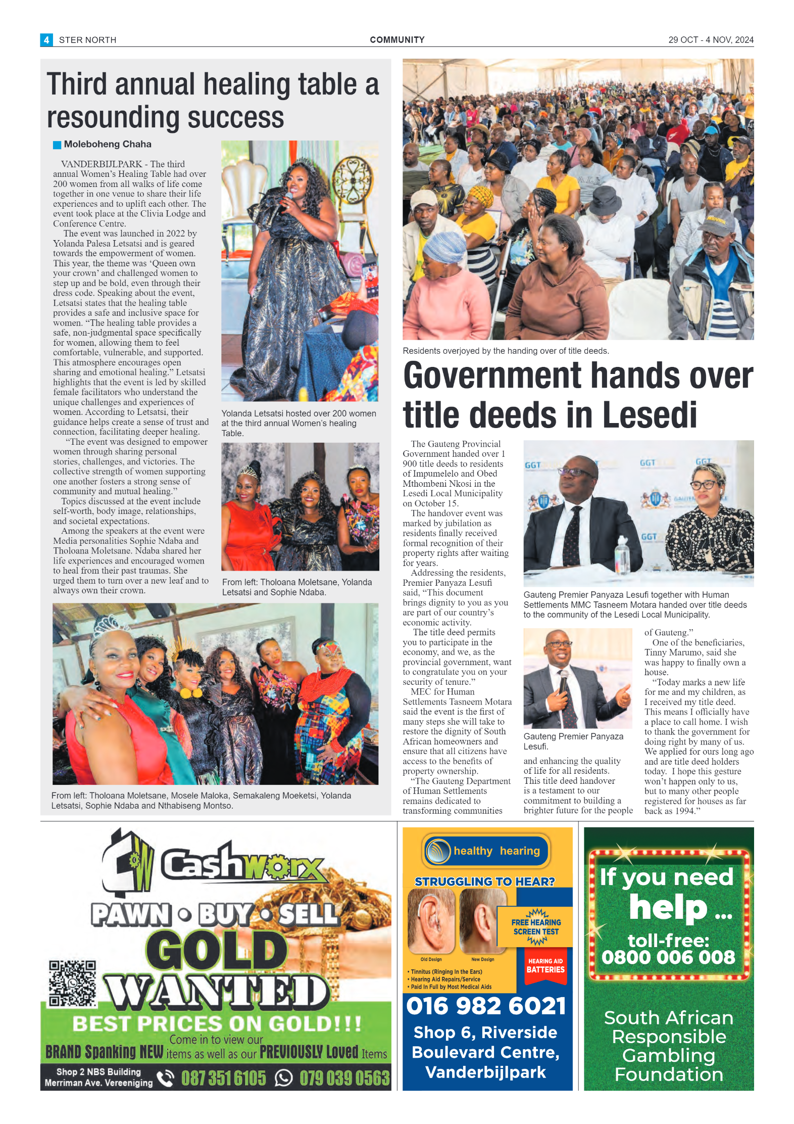 STER NORTH 29 OCT – 4 NOV, 2024 page 4
