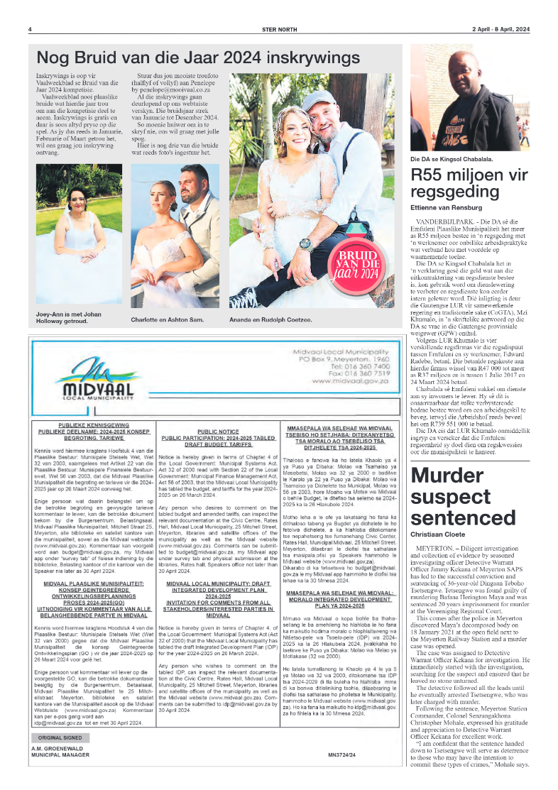 STER NORTH 2 April – 8 April, 2024 page 4