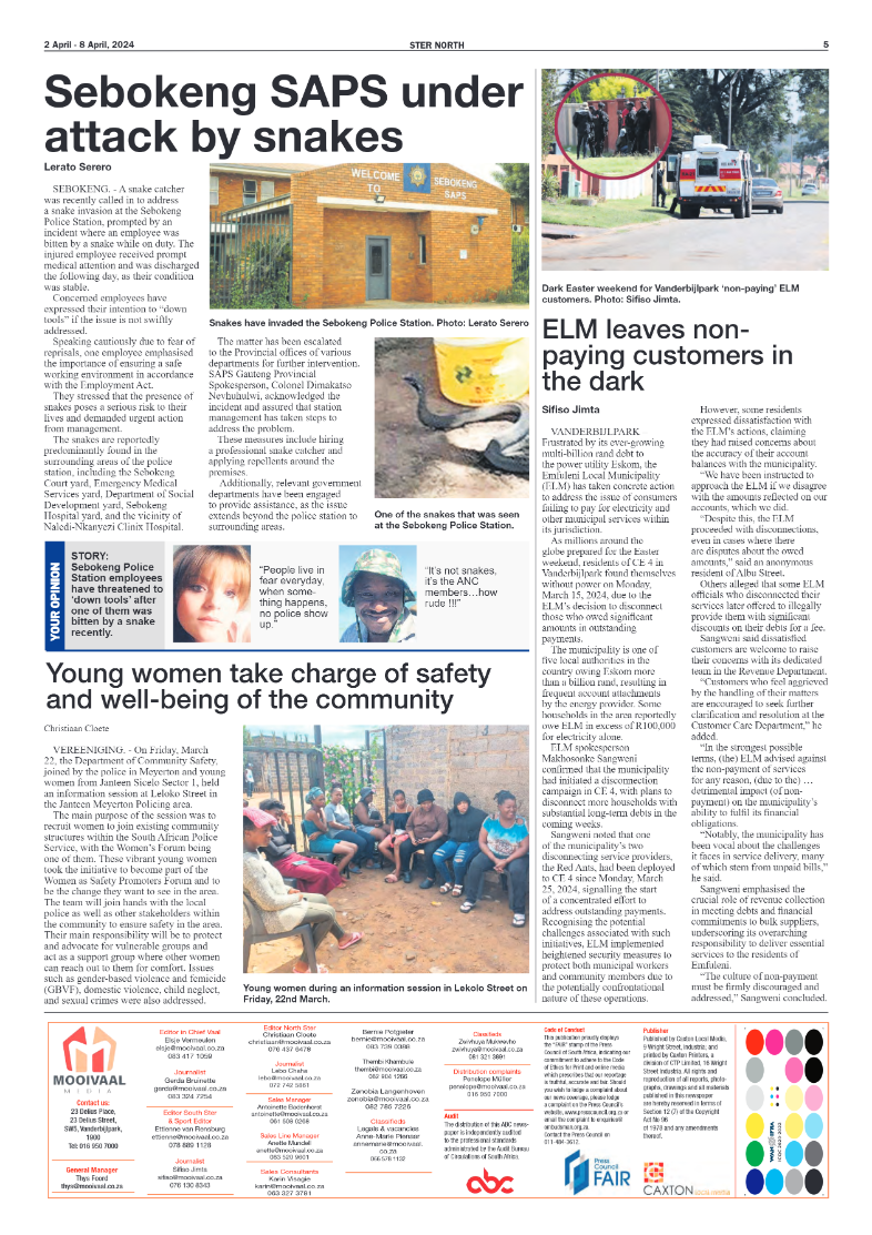 STER NORTH 2 April – 8 April, 2024 page 5