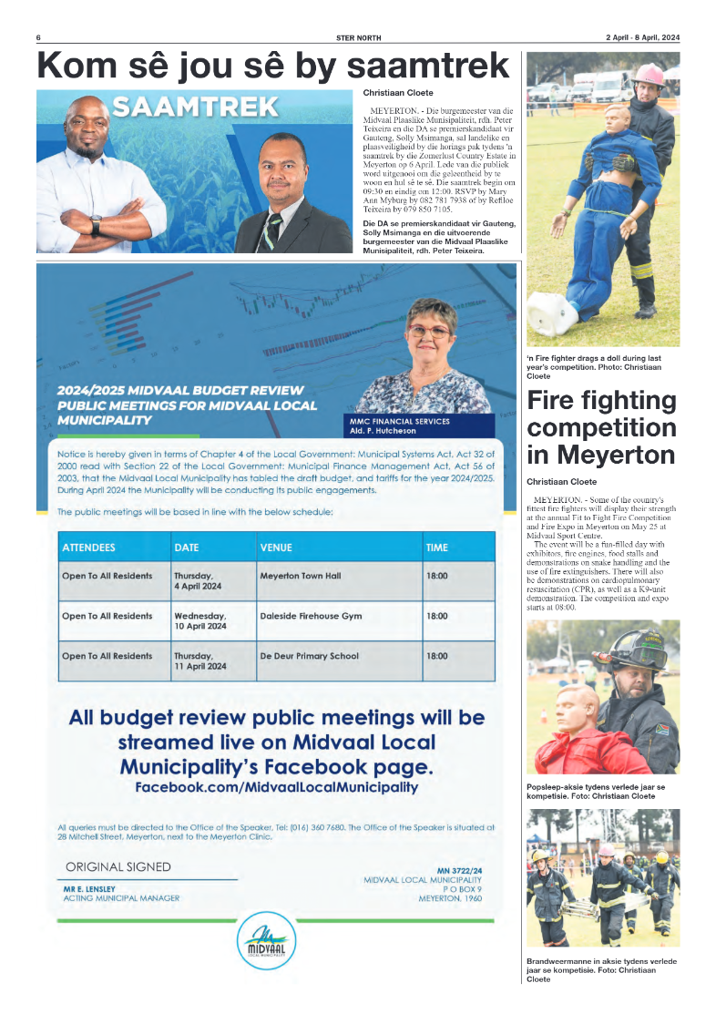 STER NORTH 2 April – 8 April, 2024 page 6
