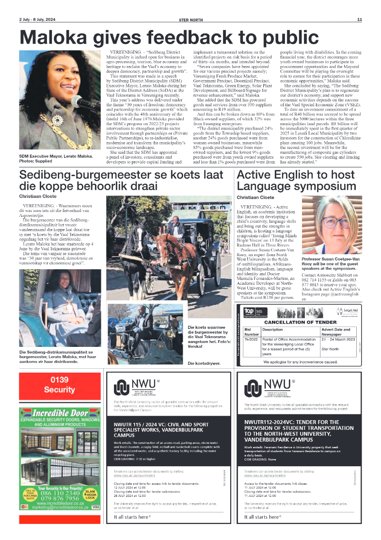 STER NORTH 2 July – 8 July, 2024 page 11