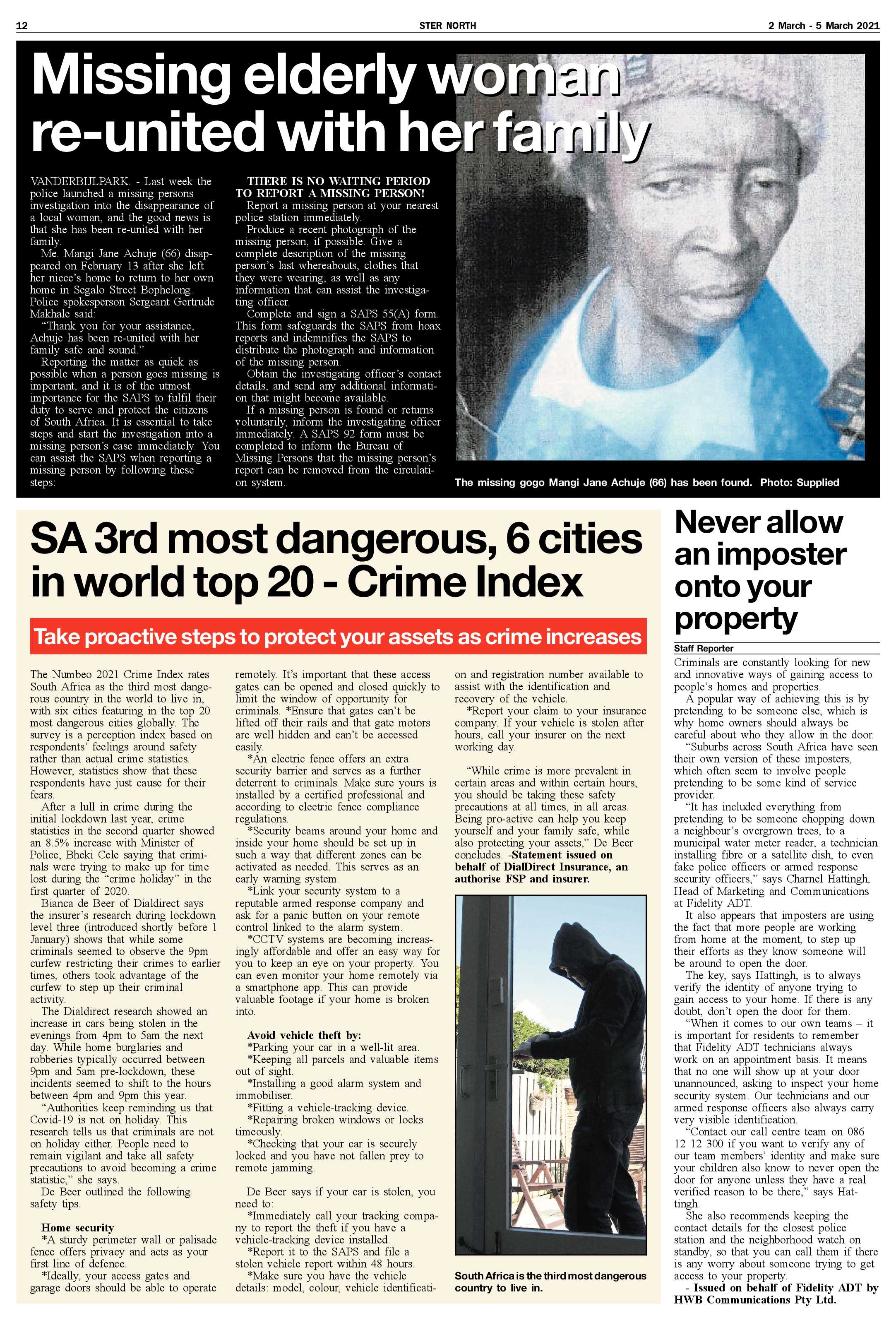STER NORTH 2 March – 5 March 2021 page 12