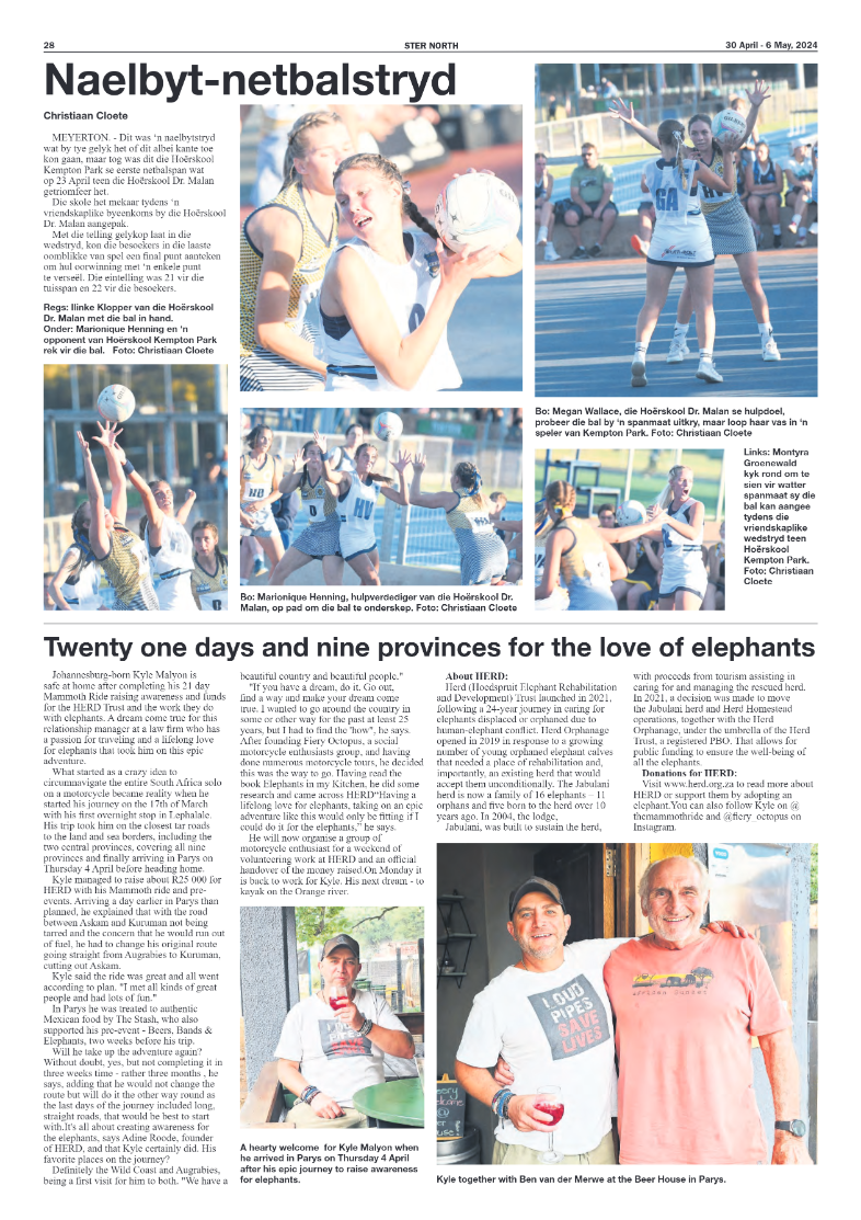 STER NORTH 30 April – 6 May, 2024 page 28