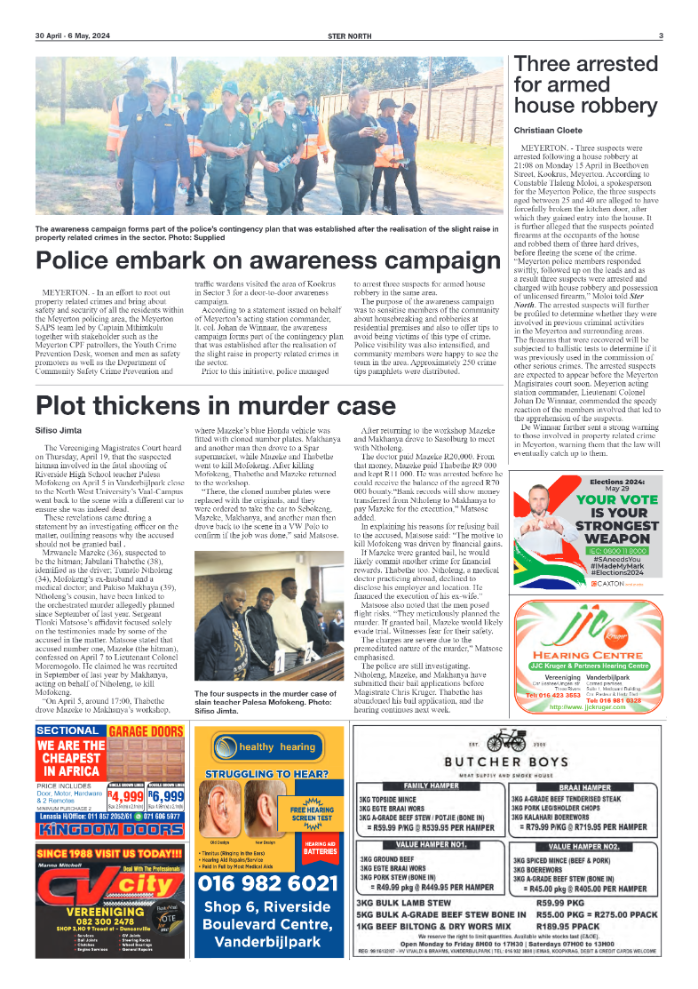 STER NORTH 30 April – 6 May, 2024 page 3